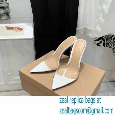 Gianvito Rossi Heel 10.5cm TPU Plexi ELLE Mules PVC White 2022
