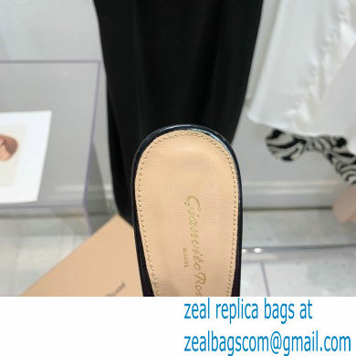 Gianvito Rossi Heel 13.5cm Platform 3cm TPU Plexi BETTY Mules PVC Black 2022 - Click Image to Close