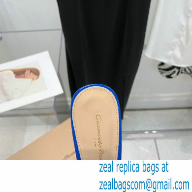 Gianvito Rossi Heel 13.5cm Platform 3cm TPU Plexi BETTY Mules PVC Blue 2022