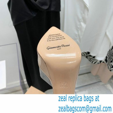 Gianvito Rossi Heel 13.5cm Platform 3cm TPU Plexi BETTY Mules PVC Nude 2022