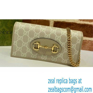 Gucci 1955 Horsebit Wallet with Chain Bag 621892 GG Canvas Oatmeal - Click Image to Close