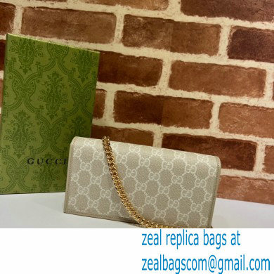 Gucci 1955 Horsebit Wallet with Chain Bag 621892 GG Canvas Oatmeal