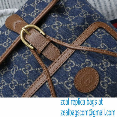 Gucci Backpack bag with Interlocking G 674147 GG Denim Blue