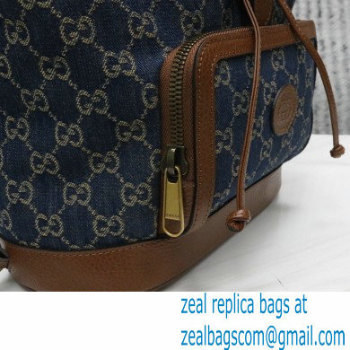 Gucci Backpack bag with Interlocking G 674147 GG Denim Blue