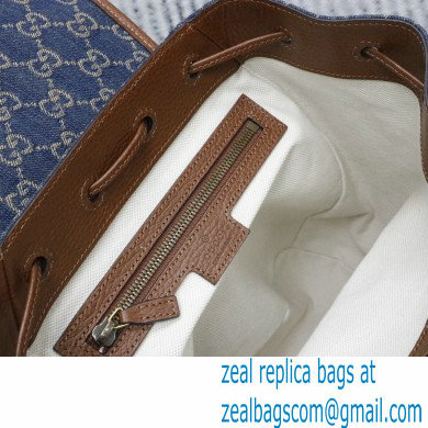 Gucci Backpack bag with Interlocking G 674147 GG Denim Blue