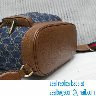 Gucci Backpack bag with Interlocking G 674147 GG Denim Blue