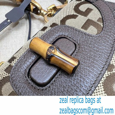Gucci Bamboo 1947 Jumbo GG Small Top Handle Bag 675797