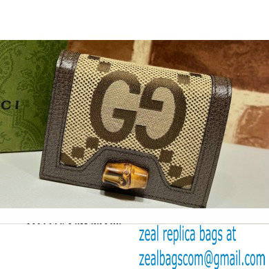 Gucci Diana Jumbo GG Card Case 658244 - Click Image to Close