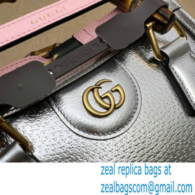 Gucci Diana mini tote bag 702732 silver 2021