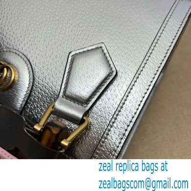 Gucci Diana mini tote bag 702732 silver 2021