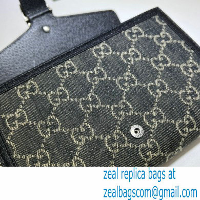 Gucci Dionysus Mini Chain Bag 401231 Washed GG Denim Black - Click Image to Close