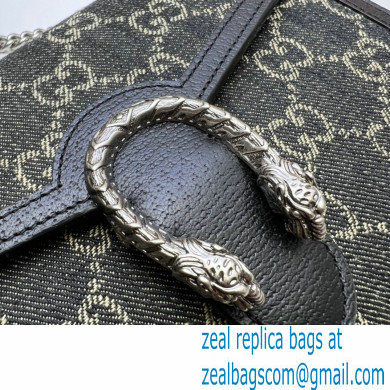 Gucci Dionysus Mini Chain Bag 401231 Washed GG Denim Black - Click Image to Close