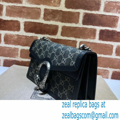 Gucci Dionysus Small Shoulder Bag 400249 Washed GG Denim Black - Click Image to Close