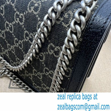 Gucci Dionysus Small Shoulder Bag 400249 Washed GG Denim Black - Click Image to Close