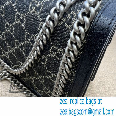 Gucci Dionysus Small Shoulder Bag 400249 Washed GG Denim Black