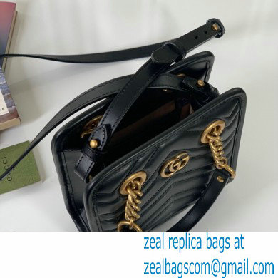 Gucci GG Marmont matelasse Mini Bag 696123 leather Black