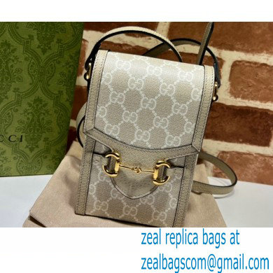 Gucci Horsebit 1955 Mini Bag 625615 GG Canvas Oatmeal