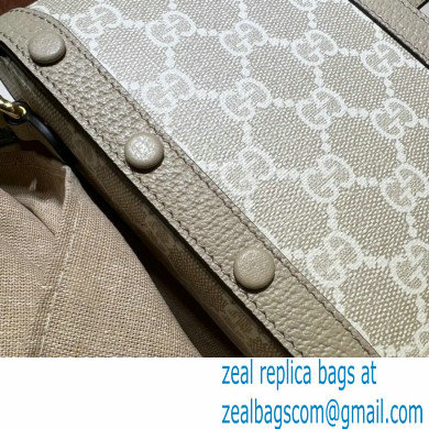 Gucci Horsebit 1955 Mini Bag 625615 GG Canvas Oatmeal - Click Image to Close