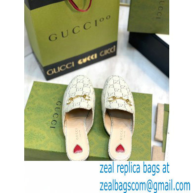 Gucci Horsebit Princetown Slippers GG Canvas Lame 2022