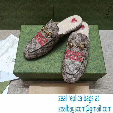 Gucci Horsebit Princetown Slippers GG Gucci Tiger Print 2022