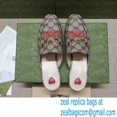 Gucci Horsebit Princetown Slippers GG Gucci Tiger Print 2022