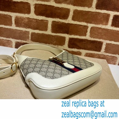 Gucci Jackie 1961 Small Hobo Bag 636706 GG Canvas White