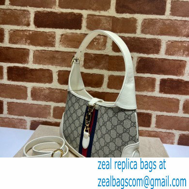 Gucci Jackie 1961 Small Hobo Bag 636706 GG Canvas White