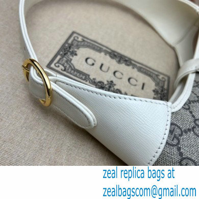 Gucci Jackie 1961 Small Hobo Bag 636706 GG Canvas White