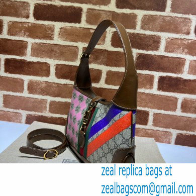 Gucci Jackie 1961 Small Hobo Bag 636706 Stripes Print