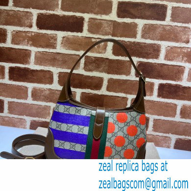 Gucci Jackie 1961 Small Hobo Bag 636706 Stripes Print