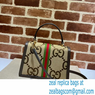 Gucci Jumbo GG Ophidia Web Top Handle Bag 651055