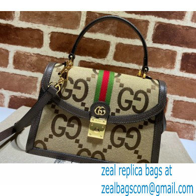 Gucci Jumbo GG Ophidia Web Top Handle Bag 651055