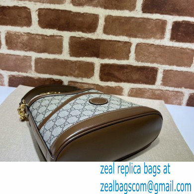 Gucci Large shoulder bag with Interlocking G 696011 GG Canvas Brown