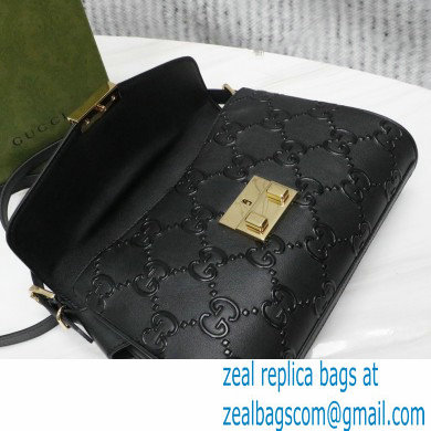 Gucci Medium GG Shoulder Bag 675778 leather Black