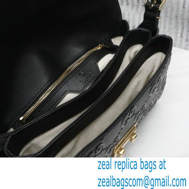 Gucci Medium GG Shoulder Bag 675778 leather Black