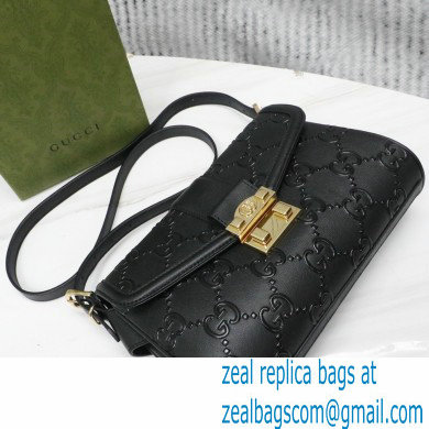 Gucci Medium GG Shoulder Bag 675778 leather Black