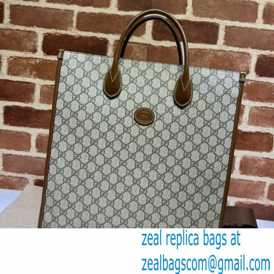 Gucci Medium tote bag with Interlocking G 674155 GG Canvas Brown - Click Image to Close