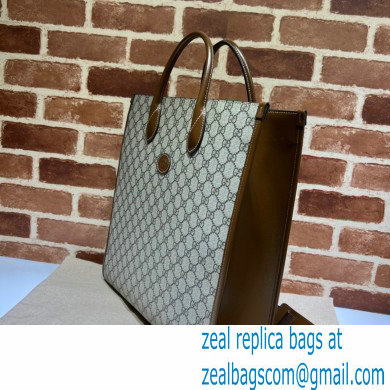 Gucci Medium tote bag with Interlocking G 674155 GG Canvas Brown - Click Image to Close