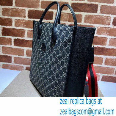 Gucci Medium tote bag with Interlocking G 674155 GG Denim Black