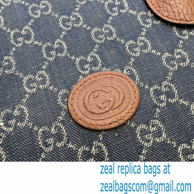 Gucci Medium tote bag with Interlocking G 674155 GG Denim Blue