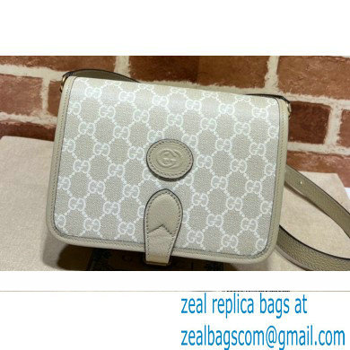 Gucci Mini shoulder bag with Interlocking G 671620 GG Canvas Oatmeal - Click Image to Close