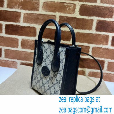 Gucci Mini tote bag with Interlocking G 671623 GG Canvas Blue - Click Image to Close