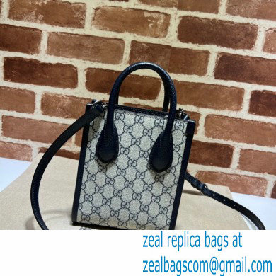 Gucci Mini tote bag with Interlocking G 671623 GG Canvas Blue - Click Image to Close