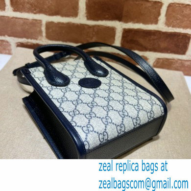 Gucci Mini tote bag with Interlocking G 671623 GG Canvas Blue - Click Image to Close