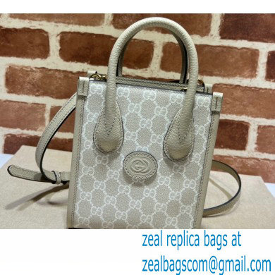 Gucci Mini tote bag with Interlocking G 671623 GG Canvas Oatmeal