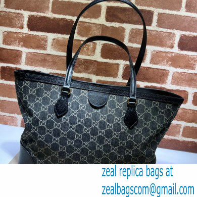 Gucci Ophidia GG Medium Tote Bag 631685 Washed GG Denim Black