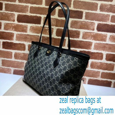 Gucci Ophidia GG Medium Tote Bag 631685 Washed GG Denim Black