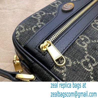 Gucci Ophidia GG Mini Bag 517350 Washed GG Denim Black