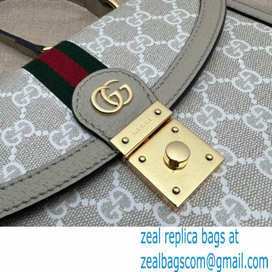Gucci Ophidia Small Top Handle Bag with Web 651055 GG Canvas Oatmeal