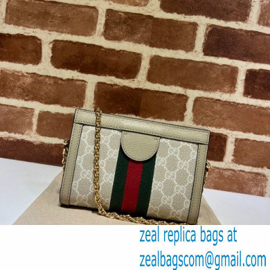 Gucci Ophidia Web Mini Shoulder Bag 602676 GG Canvas Oatmeal